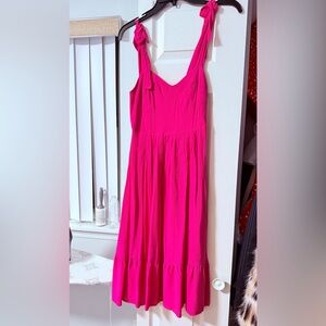 Steve Madden Vibrant Pink Midi Dress